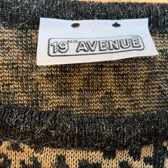 Vintage 19th Avenue Animal Print Sweater - Picture 3 of 3